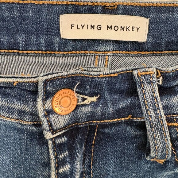 Flying Monkey Jeans, Raw Hem Straight Leg, sz 29 - Picture 4 of 9